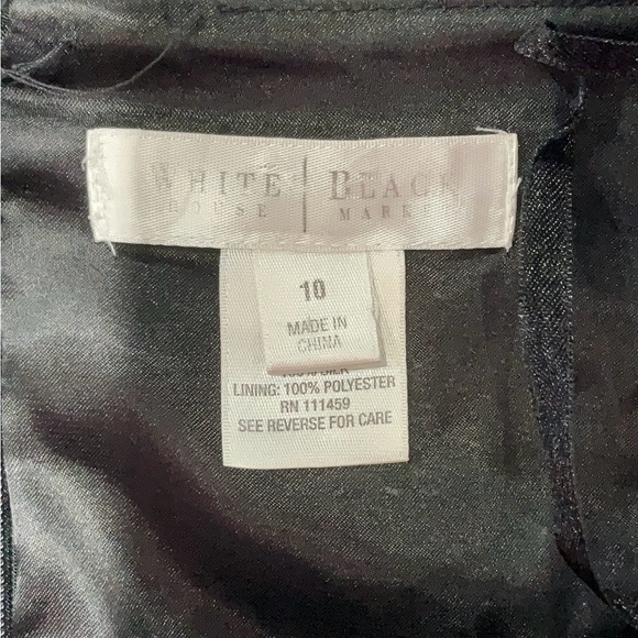 White House Black Market Elegant Black Halter Dress - Picture 4 of 4